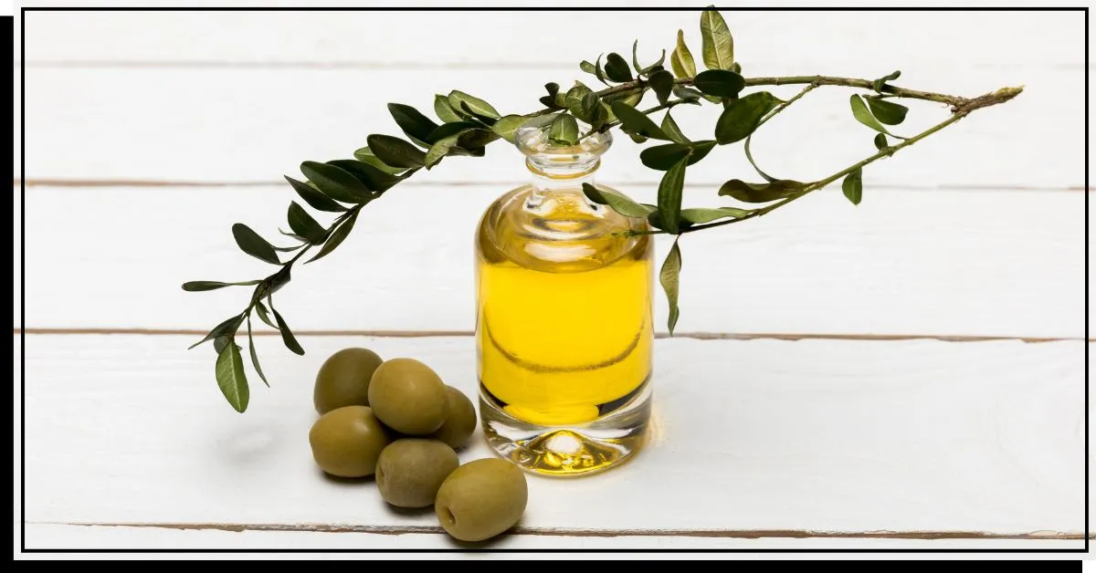 Fľaša olivového oleja' title=