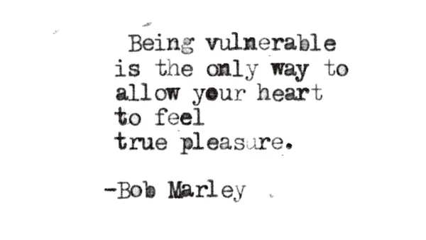 Black-and-white typewritten quote from Bob Marley that relates to the full Moon in Libra April 2025