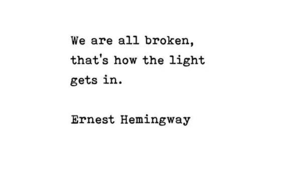 Quote by Ernest Hemingway that relates to Chiron retrograde