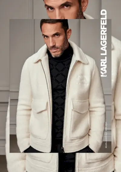 Sébastien Jondeau indossa un look chic per Karl Lagerfeld