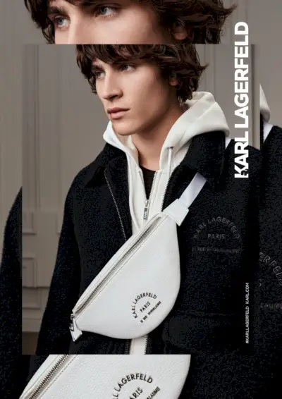 Karl Lagerfeld arruola Liam Kelly come protagonista della sua collezione uomo autunno-inverno 2020