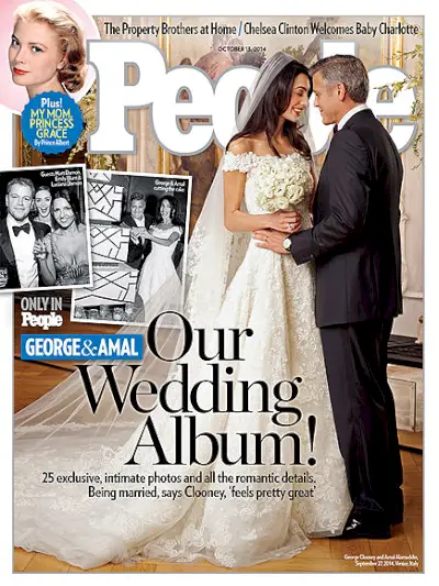 Foto de la boda de los recién casados George Clooney Amal Alamuddin