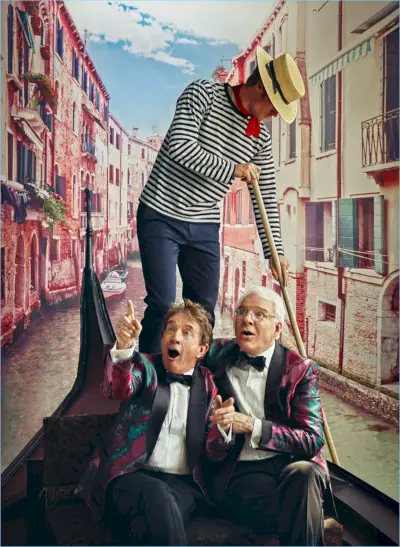 Sporting Tom Ford, Martin Short e Steve Martin appaiono in un servizio fotografico di GQ.