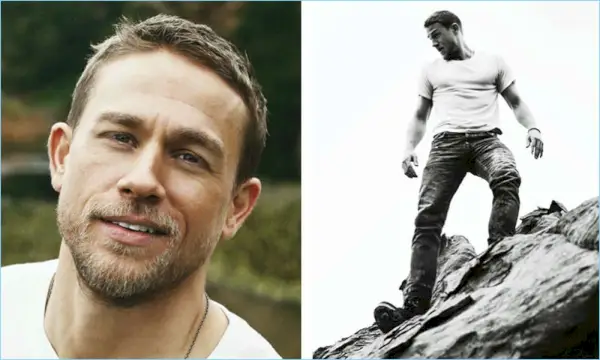 Brian Higbee fotografa Charlie Hunnam para Homens
