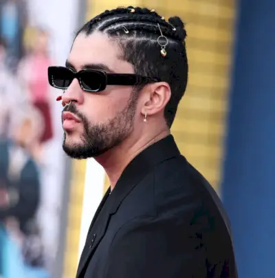 Bad Bunny Cornrows Coc Gold Accesorii Păr Ace de siguranță Bărbați