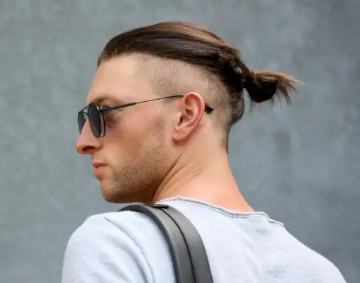 Man Bun Drop Fade Tunsoare Barbati