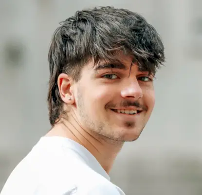 Coupe loup en couches douces pour hommes