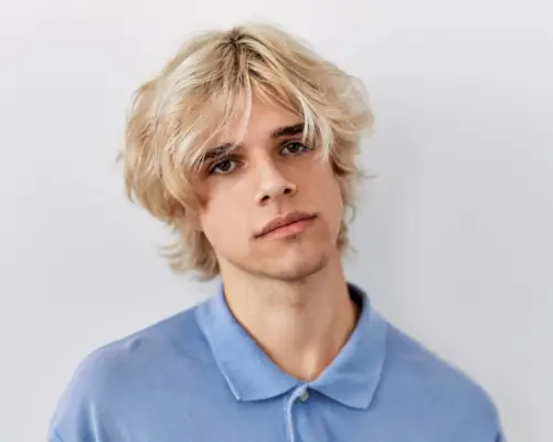 Beachy Blonde Coupe De Loup Hommes