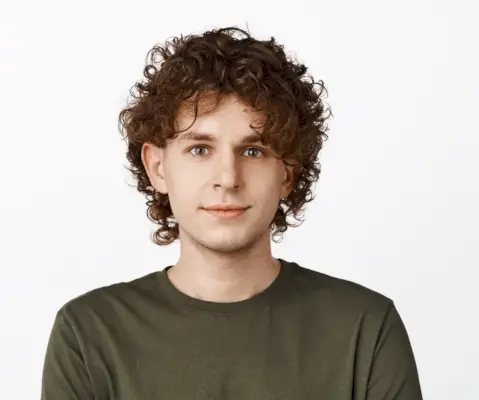 Coupe de loup bouclée définie pour hommes