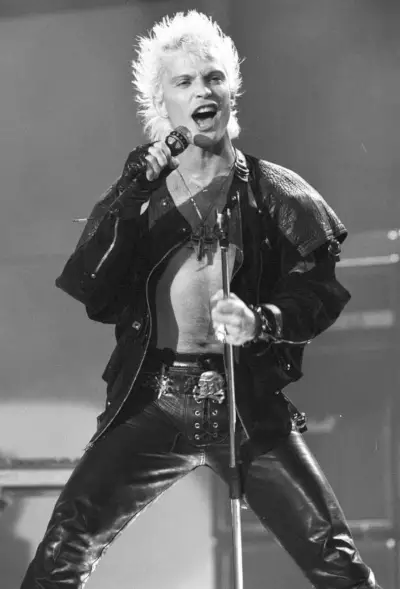 Billy Idol Punk Spiky Hair 1986