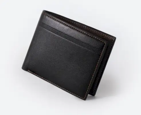 Carteira de couro dupla