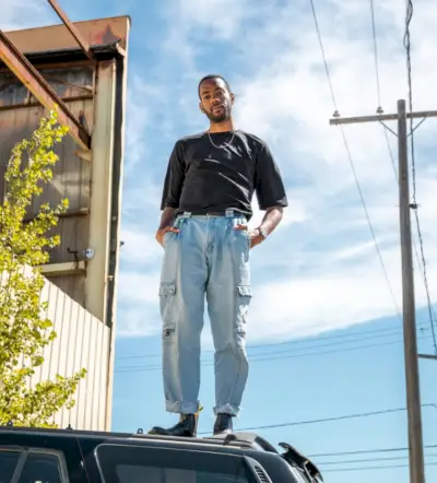 Dżinsy Utility Jeansy Cargo Męskie