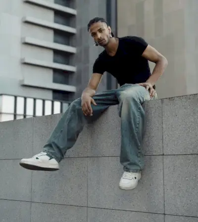 Luźne dżinsy męskie