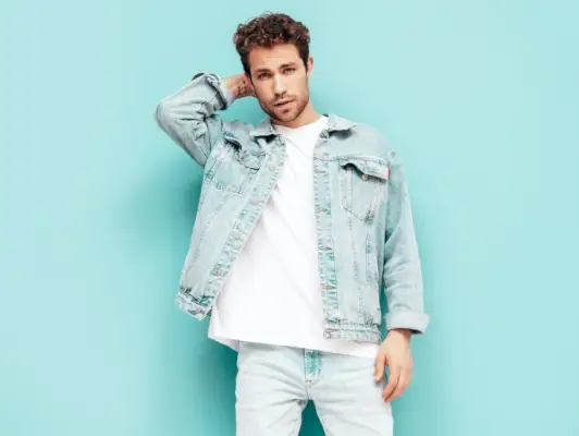 Jeans Denim Proportioner Herr