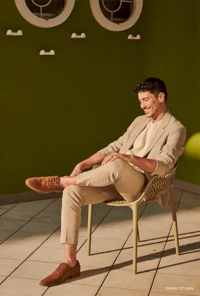 Rudų derbio batų vyrams San Marina 2022 m. vasara