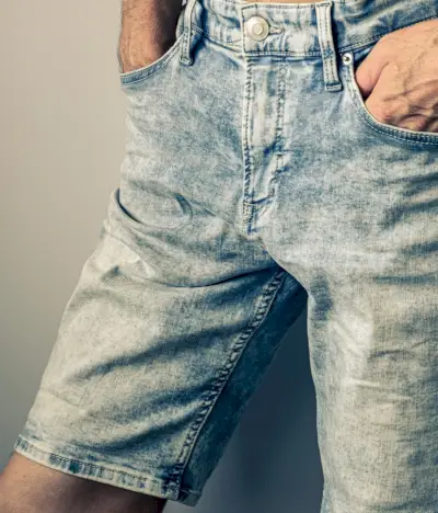 Pantaloni scurți din denim Moda bărbați anilor 90