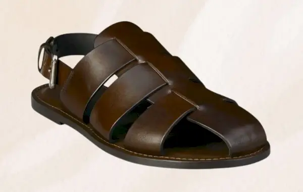 kjole sandaler skinn menn