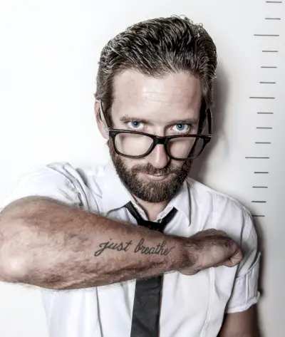 Nápady na tetování pro muže Duševní zdraví Jen dýchejte tetování