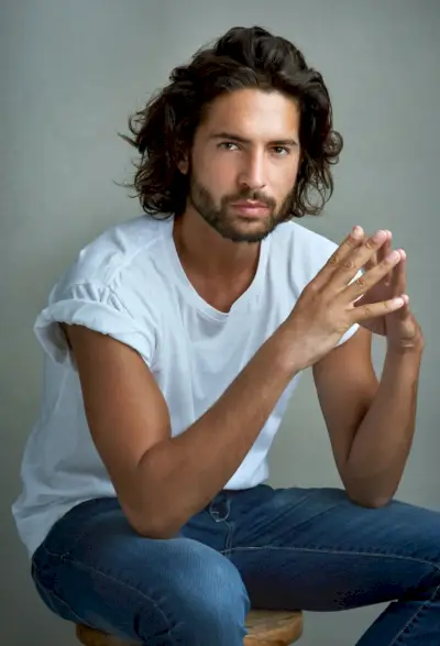 Casual Klänning Män Vit T-shirt