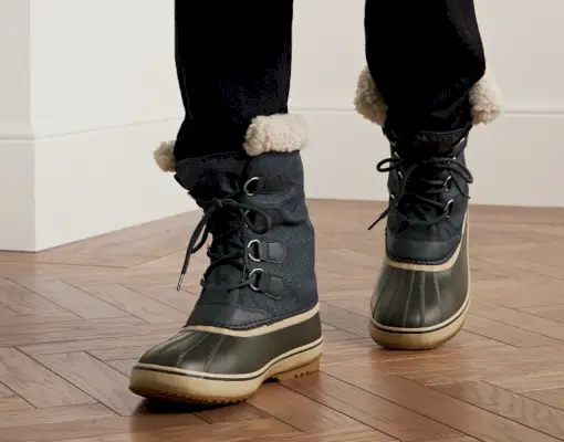 Sorel 1964 Pac Faux Shearling Trimmad Nylon Ripstop gummi snöstövlar Herr Mr Porter