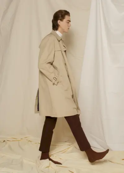 트렌치코트 스타일 트렌치 사이드 슬릿