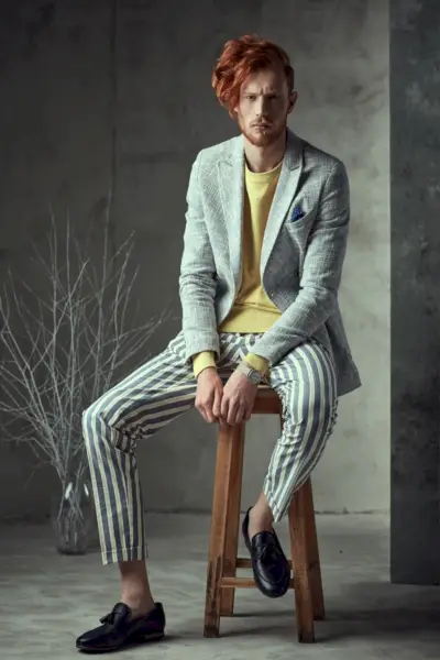 Hvordan kle seg godt menn fargetrykk