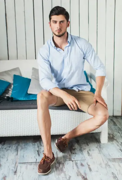 Zapatos Náuticos Elegante Casual Traje De Verano Resort Hombres