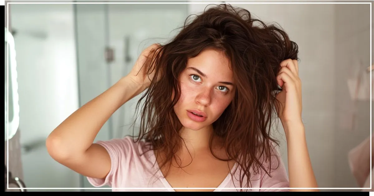 厚く処理された髪' title=