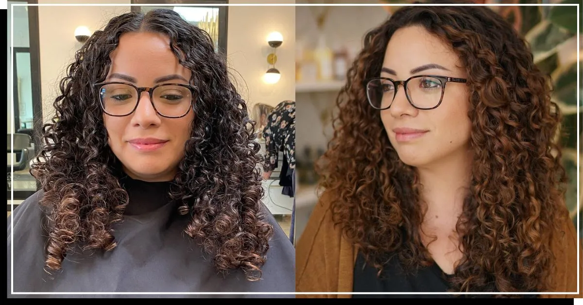 Transformation des cheveux bouclés' title=