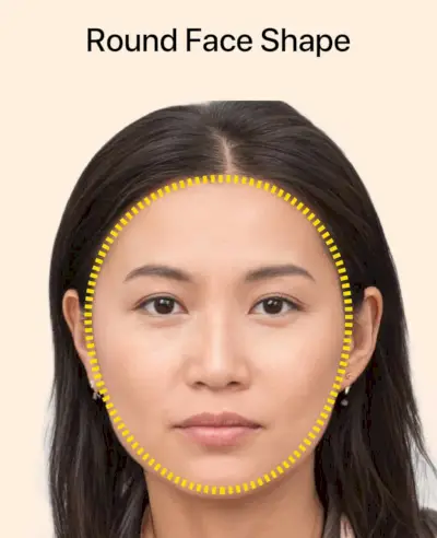 Round face shape