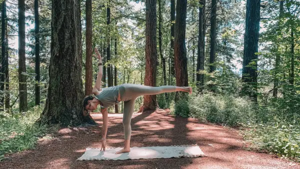 Half Moon Pose in Yoga