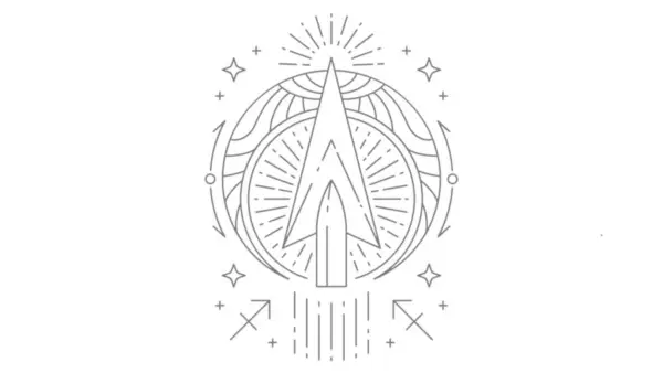 An illustration of the astrological sign for Sagittarius.