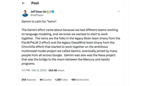 Google est-il appuyé sur l'astrologie? Voici ce que nous savons de la dénomination de sa dernière application AI, Gemini