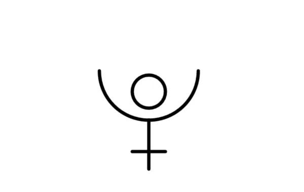Pluto astrological symbol