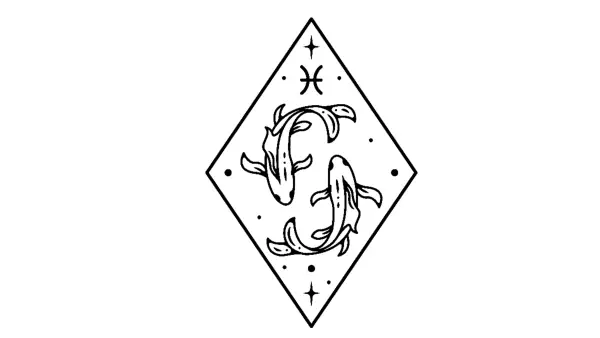 Symbol for the astrological sign Pisces