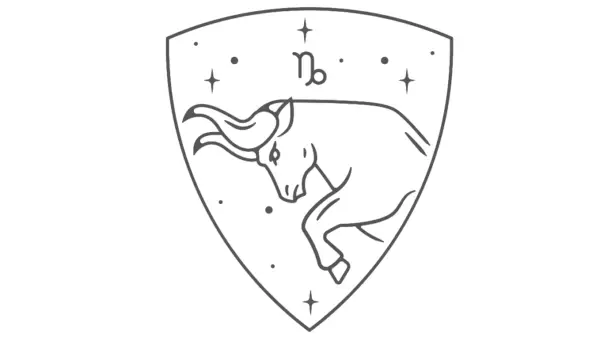 Symbol for astrological sign of Capricorn
