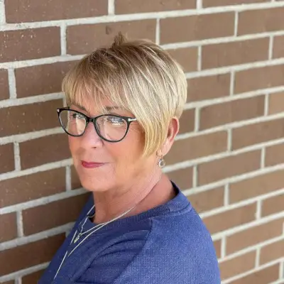 asymmetric crop for women over 60