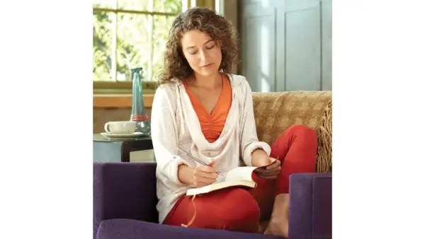 Woman Reading, yoga books