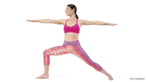warrior 2 pose, virabhadrasana 2
