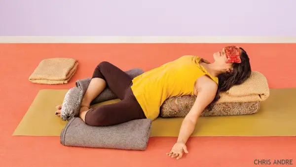 reclining bound angle pose variation
