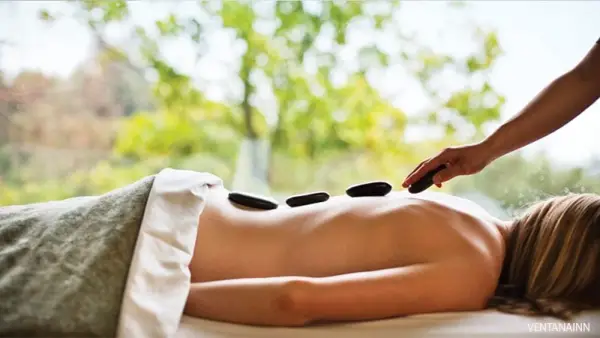 Ventana Inn, stone massage