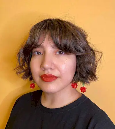 Shaggy Curtain Fringe for Short Hair