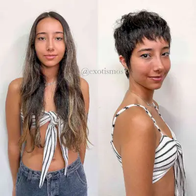 Pixie with Short Bangs