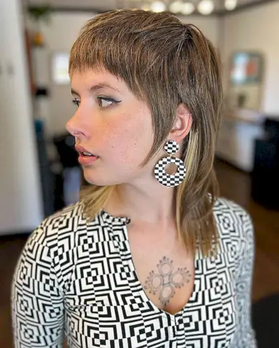Razor Cut Shag with Micro Bangs