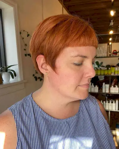 Ear length bob with short bangs