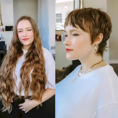 Pixie with Textured Layers and Fringe