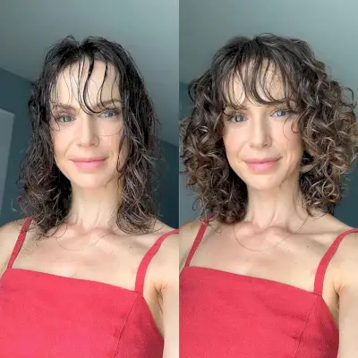 Piece-y Bangs on Curly Hair