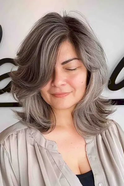 Flipped Out Swoopy Bangs