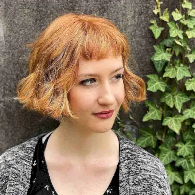 Bob with Micro Bangs and Natural Waves