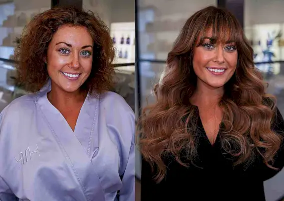 Short to Long Hair Makeover with Bangs